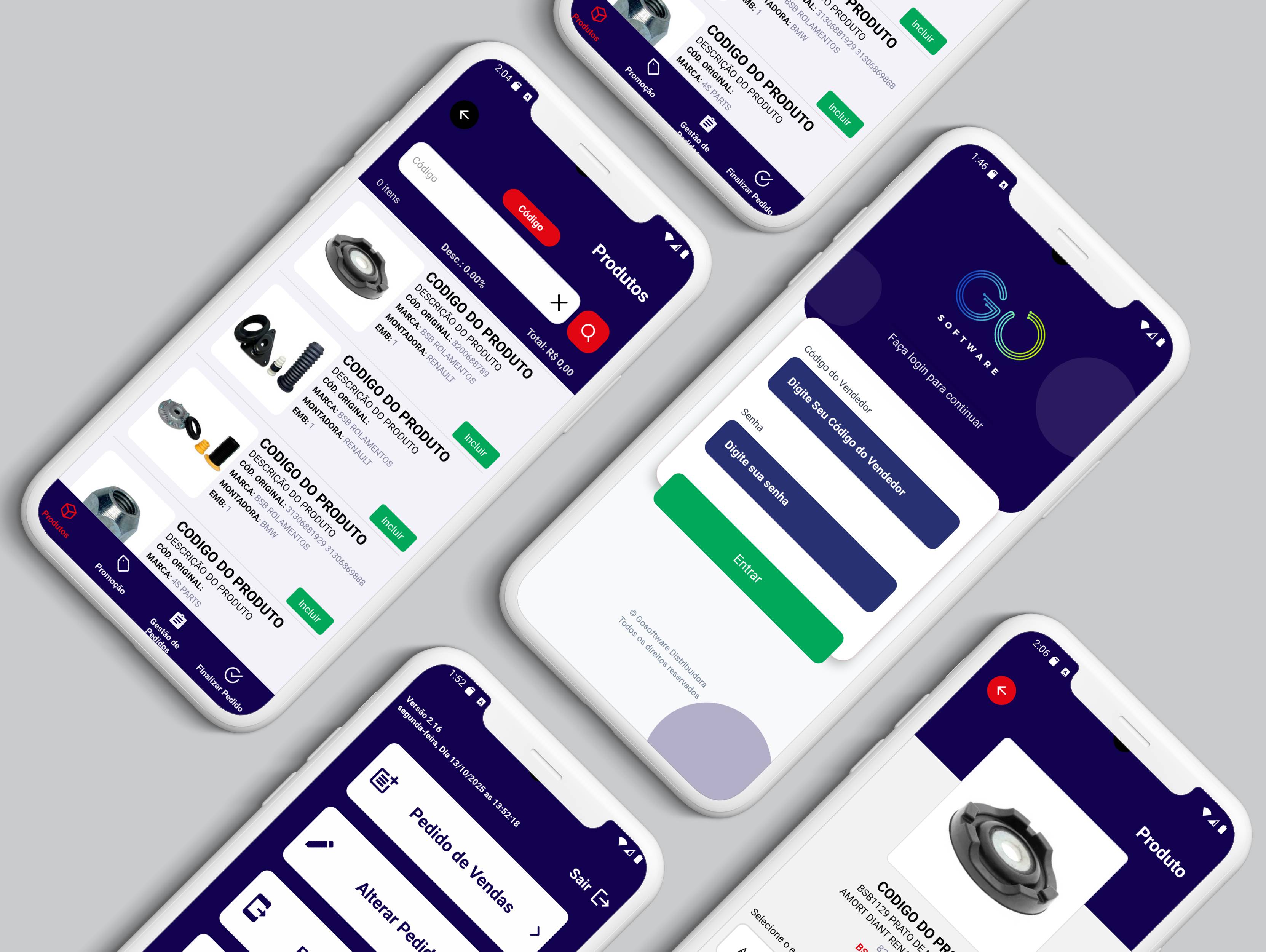 App de Força de Vendas